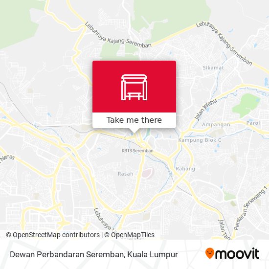 Dewan Perbandaran Seremban map