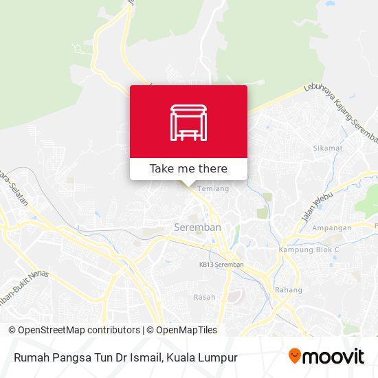 Rumah Pangsa Tun Dr Ismail map
