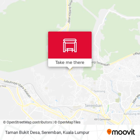 Peta Taman Bukit Desa, Seremban