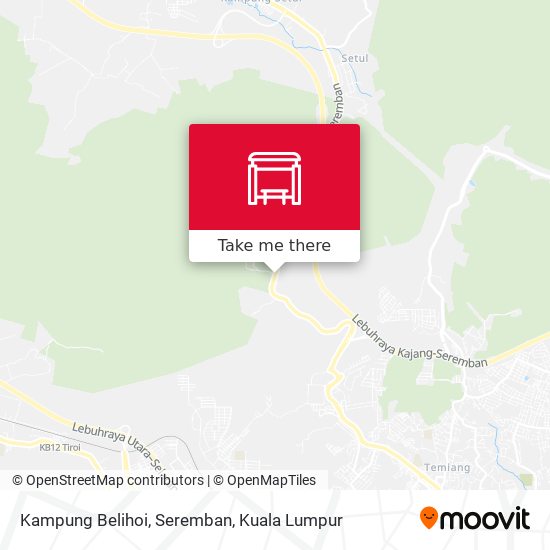 Peta Kampung Belihoi, Seremban