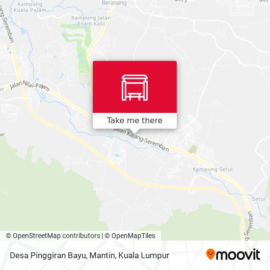 Desa Pinggiran Bayu, Mantin map