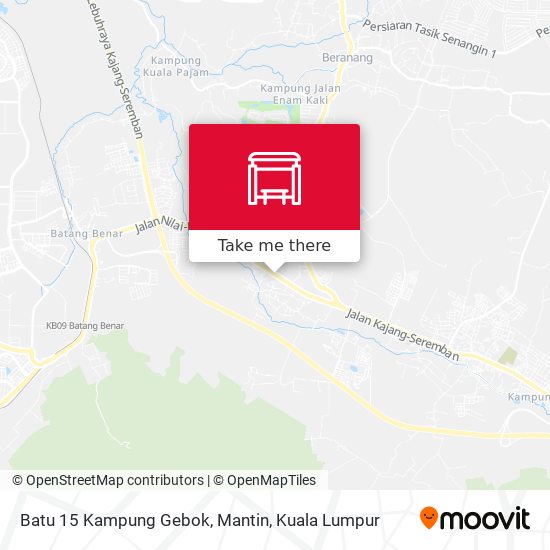 Batu 15 Kampung Gebok, Mantin map