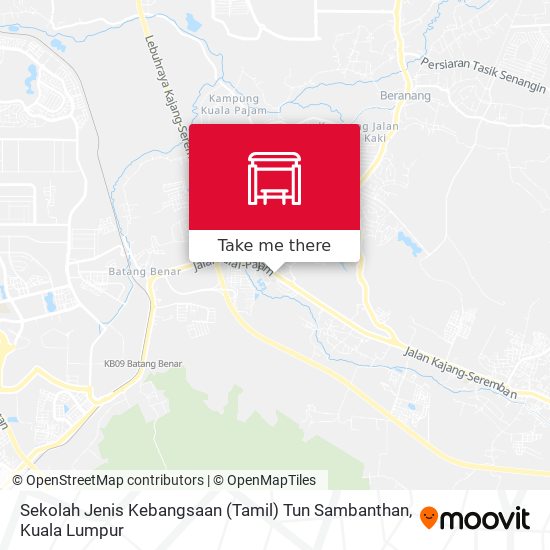 Peta Sekolah Jenis Kebangsaan (Tamil) Tun Sambanthan