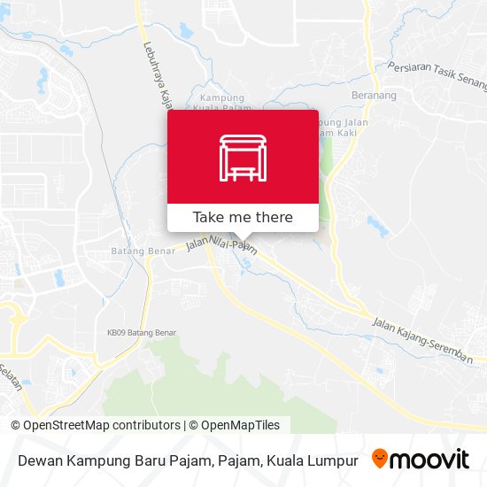 Dewan Kampung Baru Pajam, Pajam map
