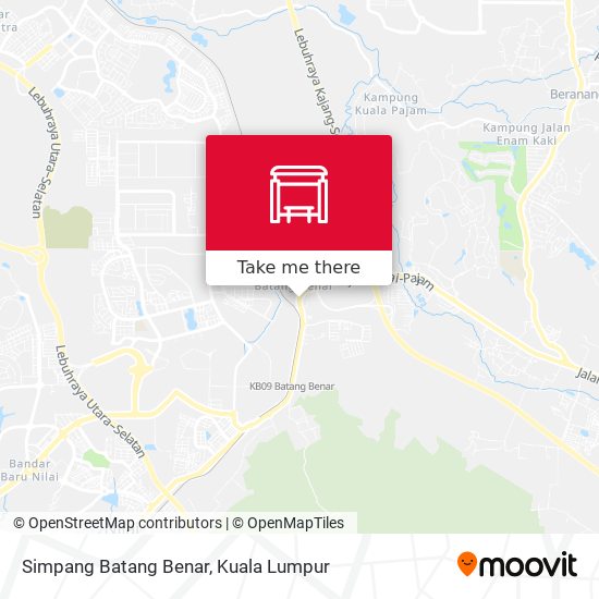 Peta Simpang Batang Benar