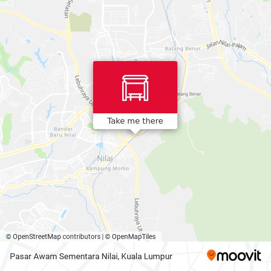 Pasar Awam Sementara Nilai map