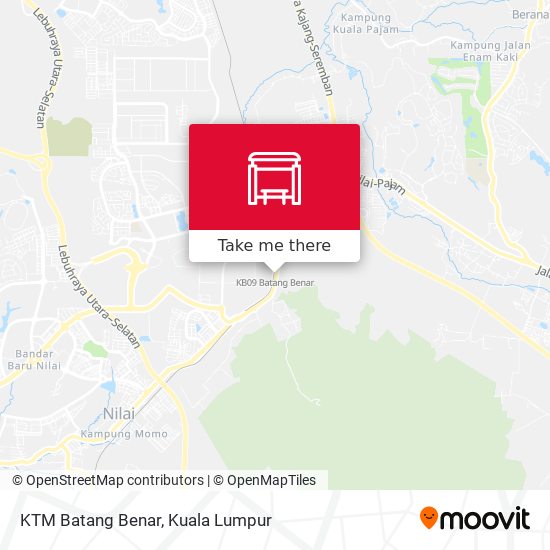 KTM Batang Benar map