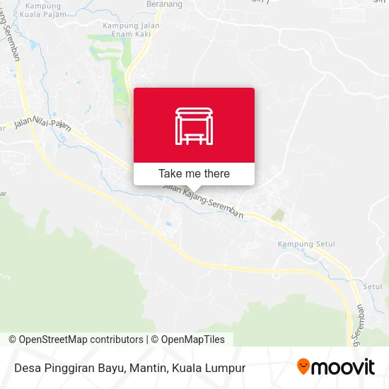 Desa Pinggiran Bayu, Mantin map