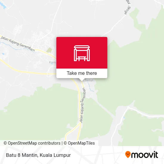 Batu 8 Mantin map