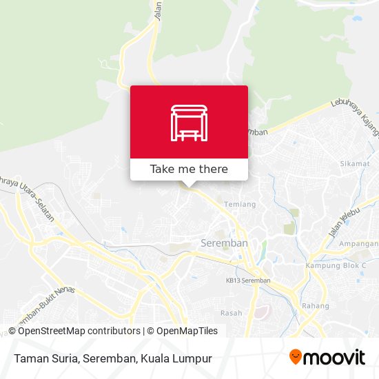 Peta Taman Suria, Seremban