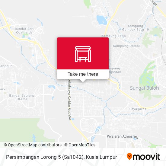 Peta Persimpangan Lorong 5 (Sa1042)