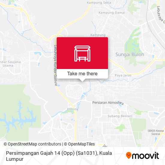 Persimpangan Gajah 14 (Opp) (Sa1031) map