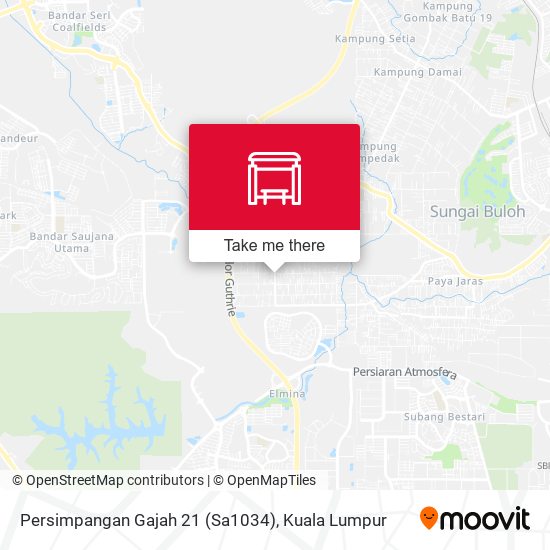 Persimpangan Gajah 21 (Sa1034) map