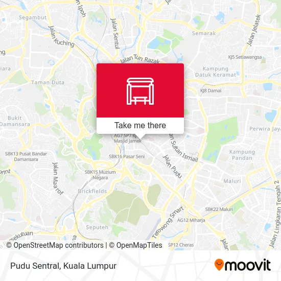Pudu Sentral map