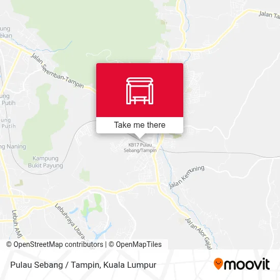 Pulau Sebang / Tampin map