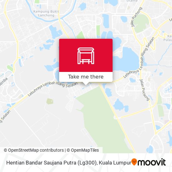 Hentian Bandar Saujana Putra (Lg300) map