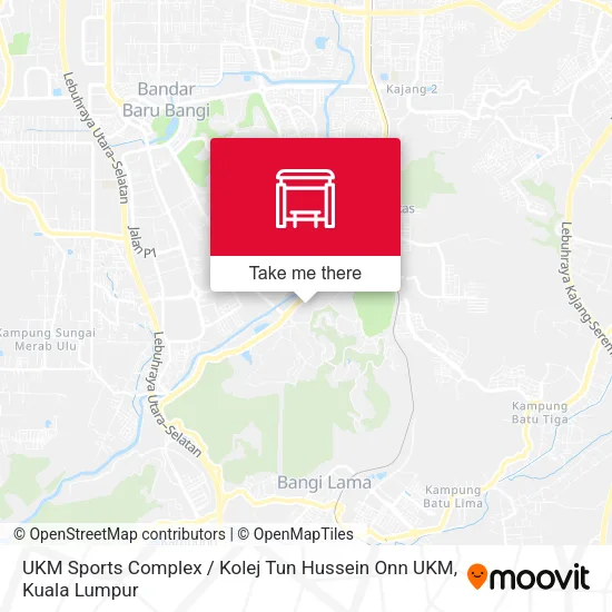 UKM Sports Complex / Kolej Tun Hussein Onn UKM map