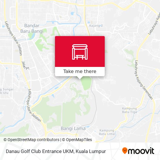 Danau Golf Club Entrance UKM map