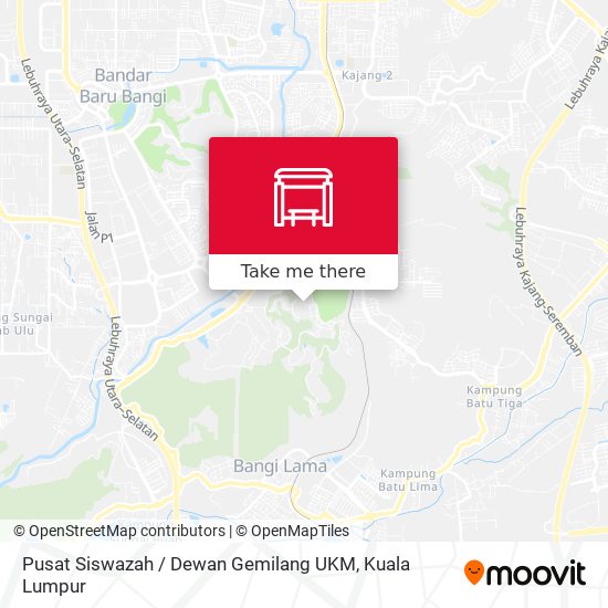 Pusat Siswazah / Dewan Gemilang UKM map