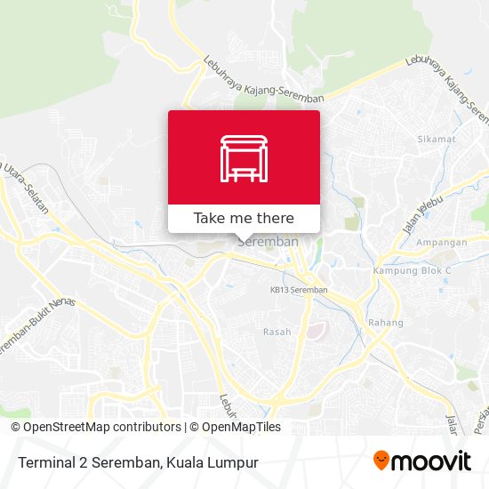 Terminal 2 Seremban map