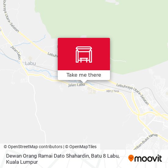 Dewan Orang Ramai Dato Shahardin, Batu 8 Labu map