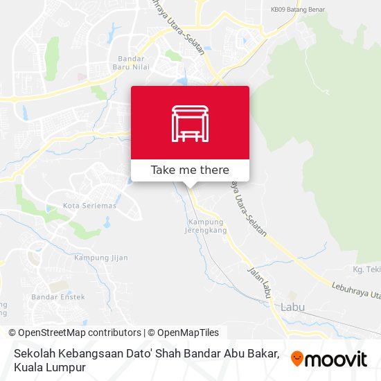 Peta Sekolah Kebangsaan Dato' Shah Bandar Abu Bakar