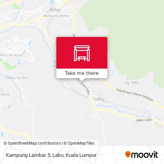 Kampung Lambar 5, Labu map