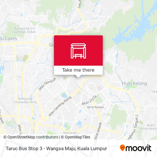 Taruc Bus Stop 3 - Wangsa Maju map