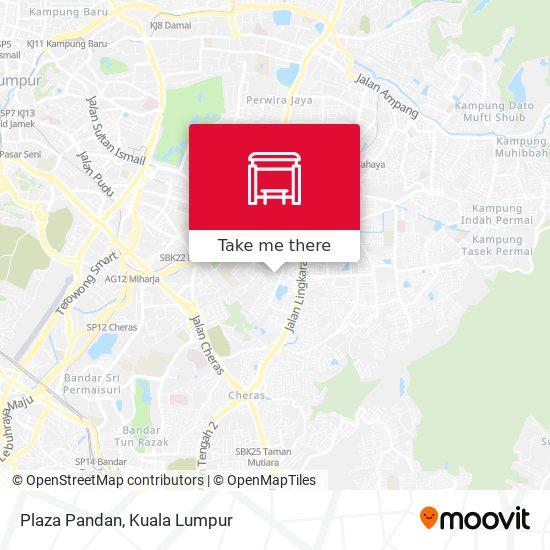 Plaza Pandan map