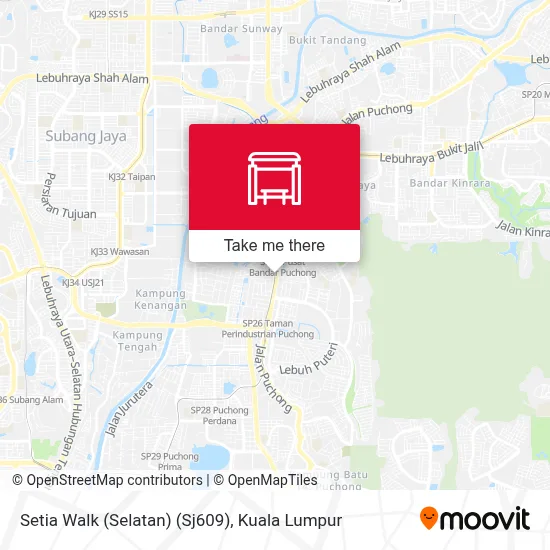 Setia Walk (Selatan) (Sj609) map