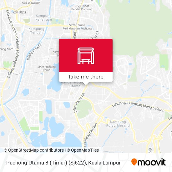 Puchong Utama 8 (Timur) (Sj622) map