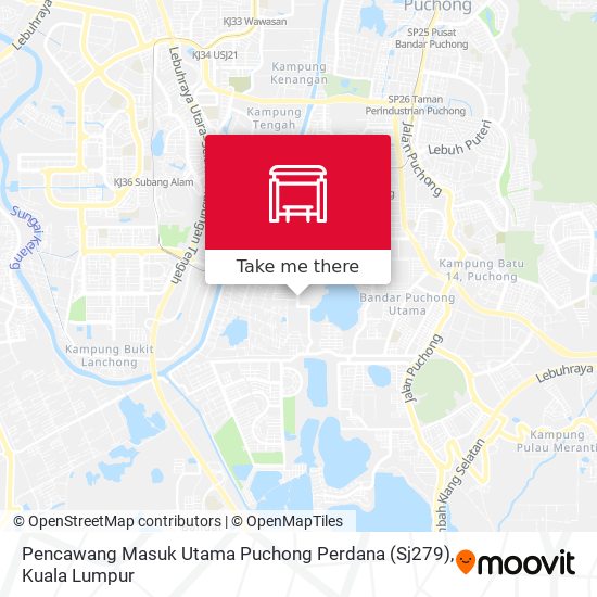 Peta Pencawang Masuk Utama Puchong Perdana (Sj279)