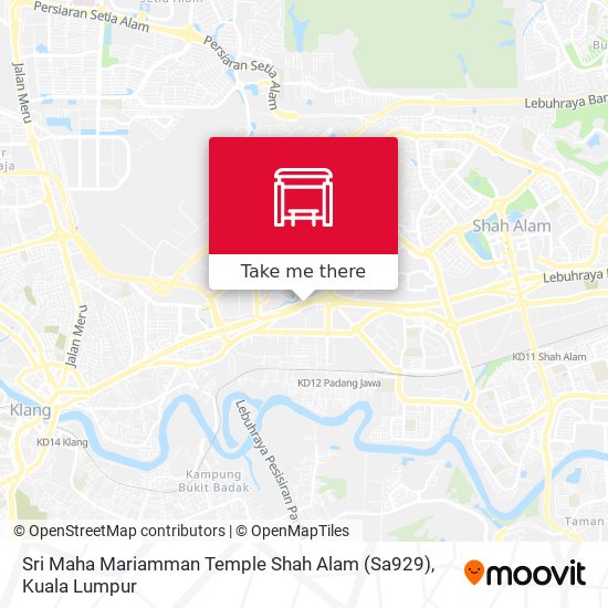 Sri Maha Mariamman Temple Shah Alam (Sa929) map