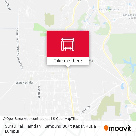 Peta Surau Haji Hamdani, Kampung Bukit Kapar