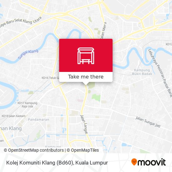 Peta Kolej Komuniti Klang (Bd60)
