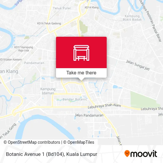 Botanic Avenue 1 (Bd104) map