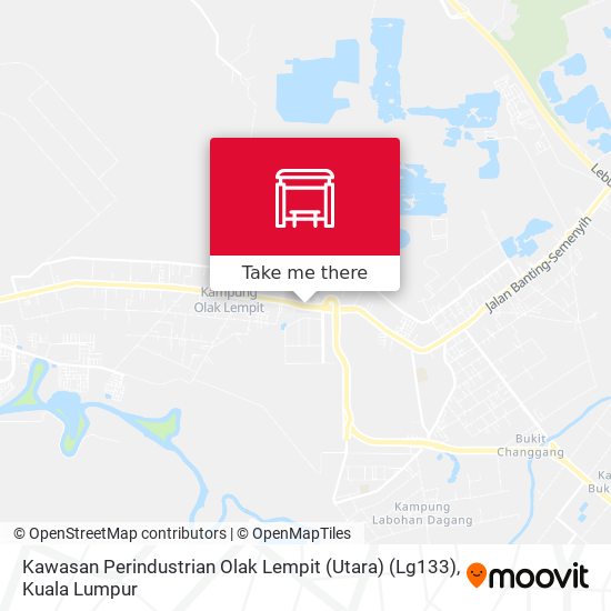 Kawasan Perindustrian Olak Lempit (Utara) (Lg133) map