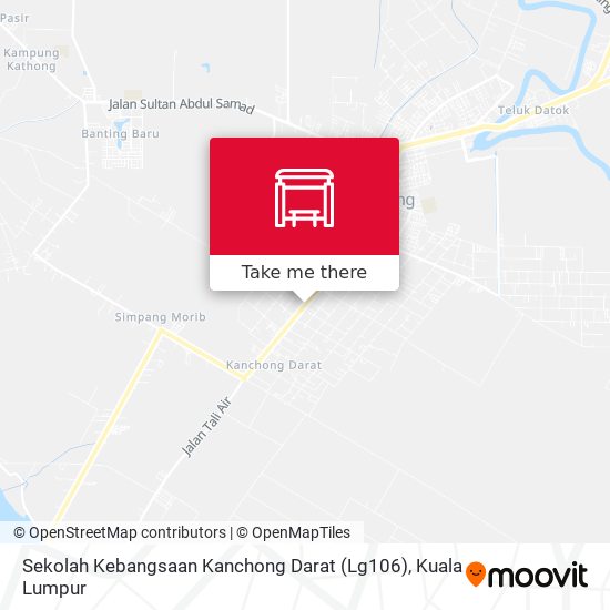 Peta Sekolah Kebangsaan Kanchong Darat (Lg106)