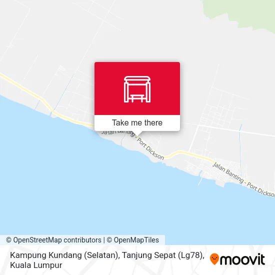 Kampung Kundang (Selatan), Tanjung Sepat (Lg78) map