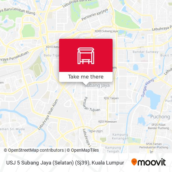 Peta USJ 5 Subang Jaya (Selatan) (Sj39)