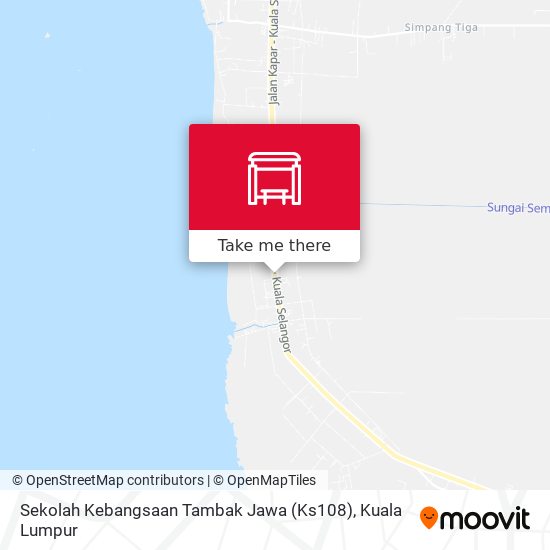 Peta Sekolah Kebangsaan Tambak Jawa (Ks108)