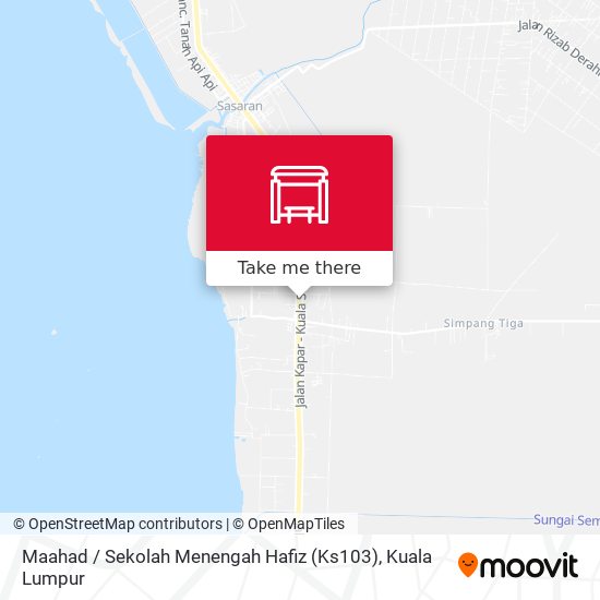 Maahad / Sekolah Menengah Hafiz (Ks103) map