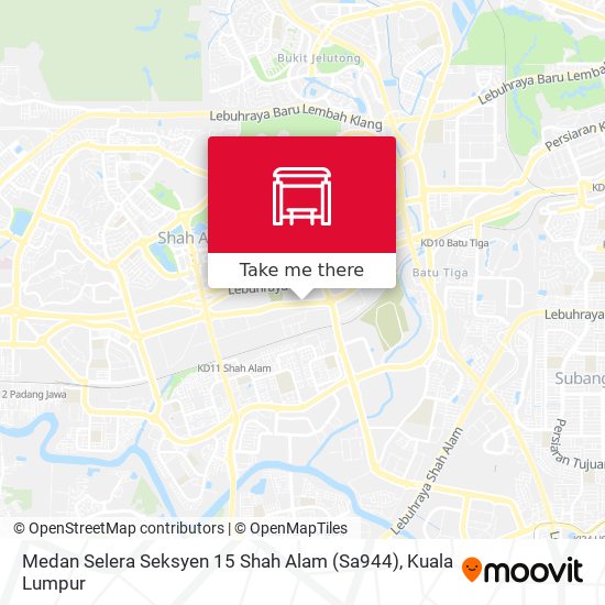 Peta Medan Selera Seksyen 15 Shah Alam (Sa944)