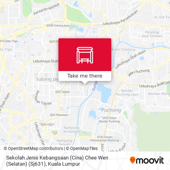 Sekolah Jenis Kebangsaan (Cina) Chee Wen (Selatan) (Sj631) map