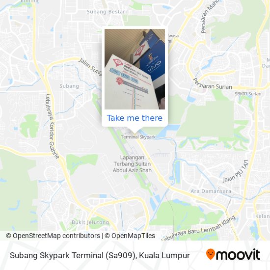 Peta Subang Skypark Terminal (Sa909)