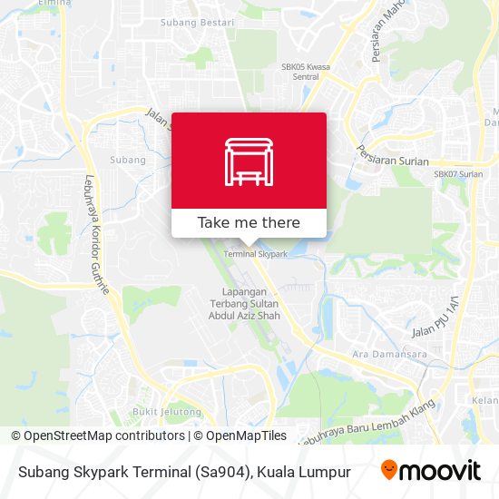 Peta Subang Skypark Terminal (Sa904)