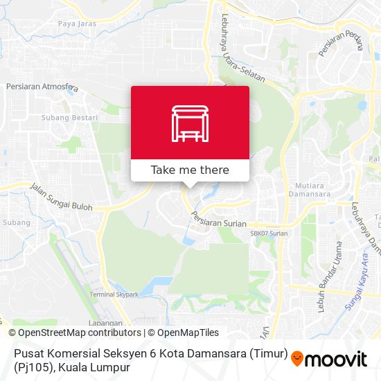 Peta Pusat Komersial Seksyen 6 Kota Damansara (Timur) (Pj105)