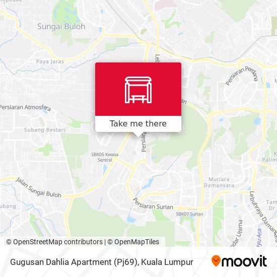 Peta Gugusan Dahlia Apartment (Pj69)