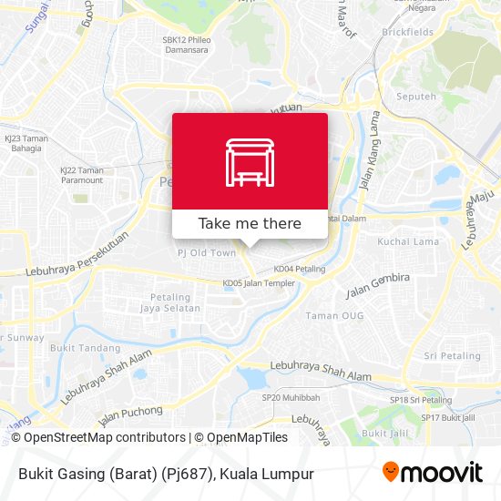 Bukit Gasing (Barat) (Pj687) map