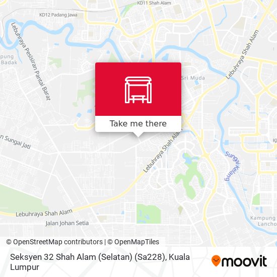 Peta Seksyen 32 Shah Alam (Selatan) (Sa228)